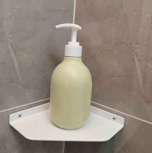 6 Inch White Floating Corner Shelf Wall Mounted, Triangle Decorative Shelf - Image 6