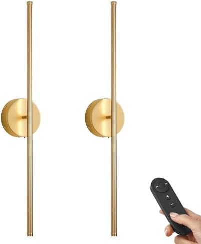 KARTOOSH Battery Operated Wall Sconces Set of Two Wireless Wall Lights by KARTOOSH
