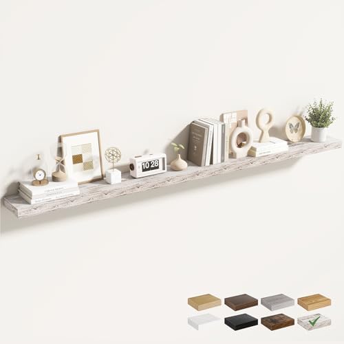 Acovy 72 Inch Floating Shelves for Wall 1 Pack, Wall Mounted Floating Shelf by Acovy