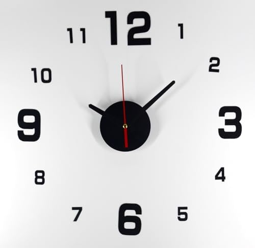 DIY Wall Clock, Battery Operated, 3D Quartz Frameless Clocks - Image 3