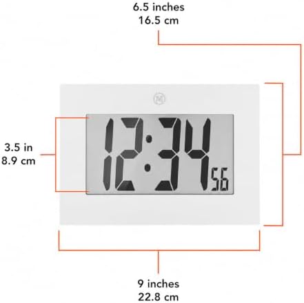 MARATHON Commercial Grade 9-Inch Large Digital Wall Clock - Image 5