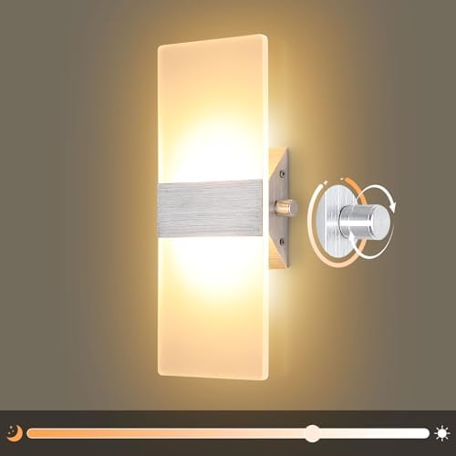Lightess Acrylic Dimmable Modern LED Wall Sconce by LIGHTESS