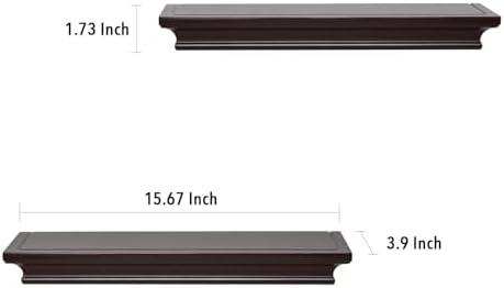 AHDECOR Elegant Floating Shelves, Decorative Wall Shelves - Image 3