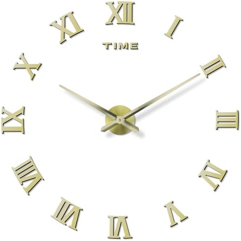 DIY Frameless Wall Clock, Adjustable Up to 52” by DaLianLian
