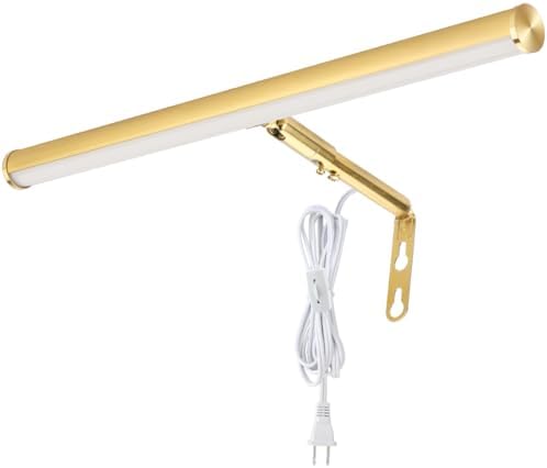 Plug in LED Picture Lights for Paintings Gold Finish by Xbuyee