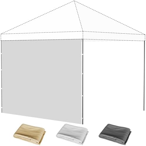 10x10 Canopy Sidewalls, UV Protection, Waterproof, Zipper Sidewall by Kweetle