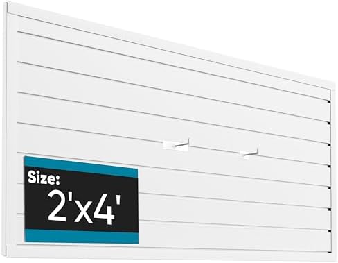 Brakki Slat Wall Paneling 2x4 Ft, Slatwall Garage Organizer Storage System by BRAKKI