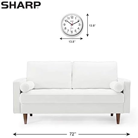 Sharp 14-Inch Battery Wall Clock, Silent Non-Ticking - Image 4