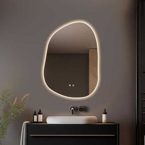 HOMECOOKIN LED Irregular Bathroom Mirror by HOMECOOKIN