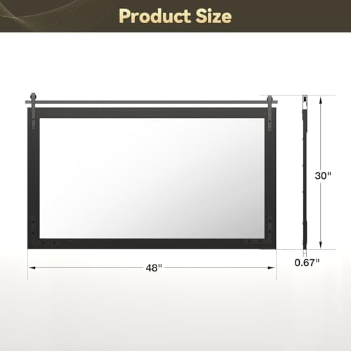 Brightify Black Farmhouse Mirror - Image 4