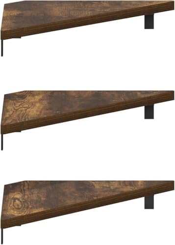 Furinno Rossi Triangle Corner Floating Shelves, Wall Mount Display Shelf - Image 5