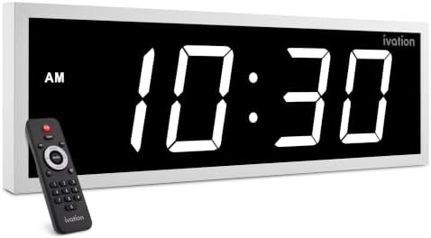 Ivation Large Digital Wall Clock by Ivation