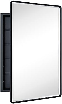 TEHOME Farmhouse Black Recessed Medicine Cabinet - Image 3