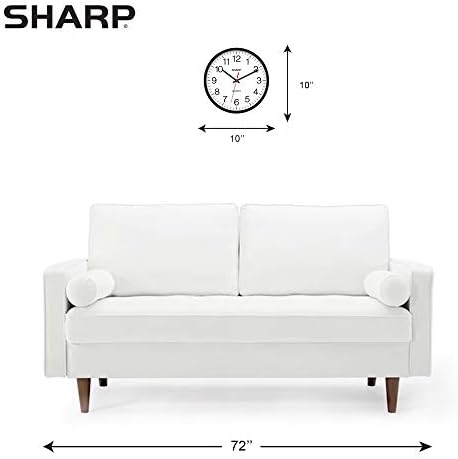 Sharp Wall Clock Silent Non Ticking 10 Inch Quality Quartz Battery Operated - Image 4