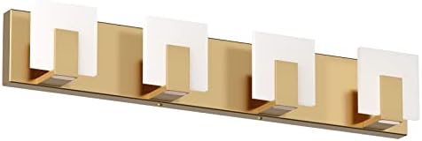 Aipsun Gold Vanity Lights for Bathroom Modern LED 4 Lights Bathroom Vanity by Aipsun