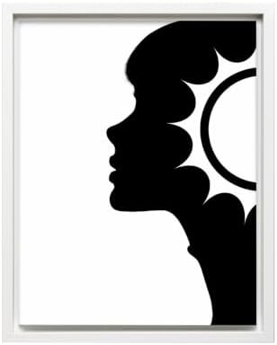 InkFlow Posters Abstract Face Silhouette Canvas Poster by InkFlowPosters