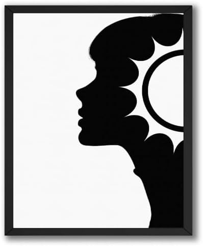 InkFlow Posters Abstract Face Silhouette Canvas Poster by InkFlowPosters