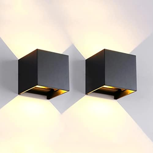 Mille Lucciole 2 Pack LED Outdoor Wall Lights Exterior/Interior, Up and Down by MilleLucciole