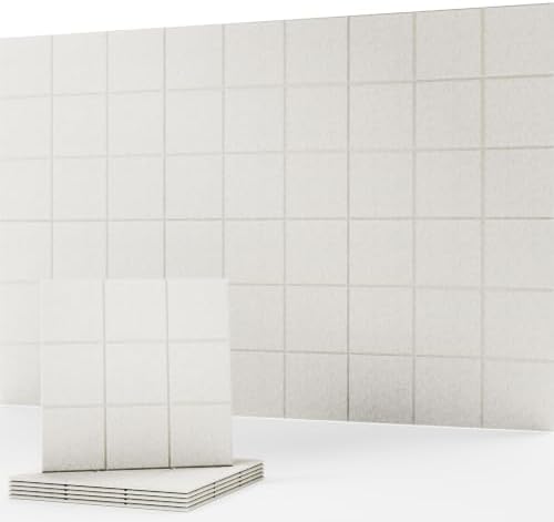 Sound Dampening Panels, Decorative Acoustic Panels, Noise Reducing, 6 Pack by LagomAtelier