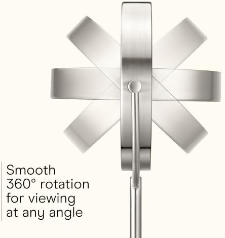 Conair LED Vanity Mirror, Double-Sided, 10x Magnification, Satin Nickel - Image 5