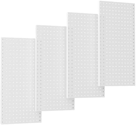 TORACK 4 PCS Metal 12 x 24 in Pegboard Panels, Garage Tools Organizer Pegboards by TORACK