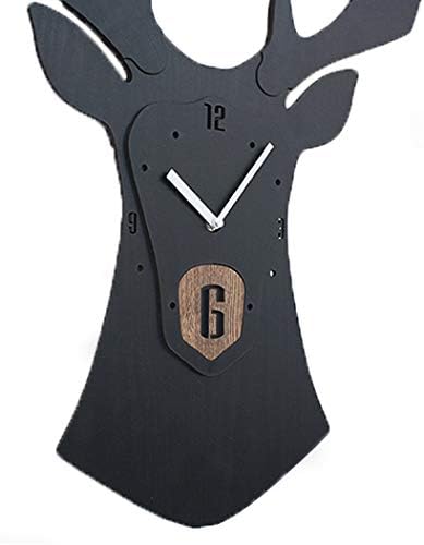 Stephanie Imports Modern Minimalist Reindeer Dark Wall Clock - Image 3