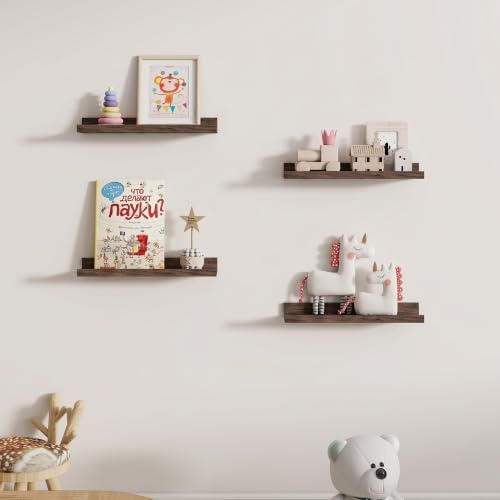 Dreamland Picture Ledge Shelf for Wall, Floating Shelves Set of 2, 18 inch Long - Image 5