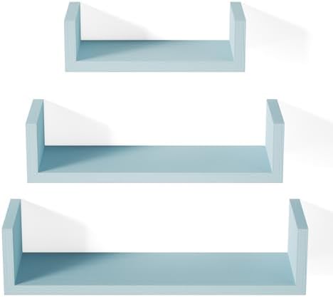 SRIWATANA Blue Floating Shelves by SRIWATANA
