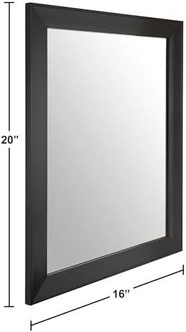Ruomeng Rectangular Wall Mirror 16" x 20" Framed Mirror - Image 4