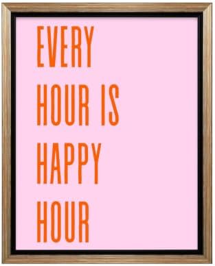 InkFlow Posters Every Hour Happy Hour Canvas Poster by InkFlowPosters