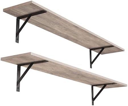 DINZI LVJ Long Wall Shelves, 39.4 Inch Wall Mounted Shelves by DINZILVJ