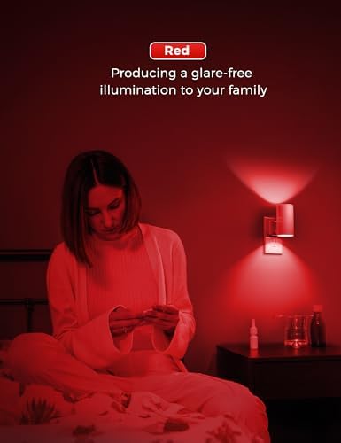 L LOHAS LED Red Night Light, Circadian Night Lights Plug into Wall, 2 Pack - Image 7