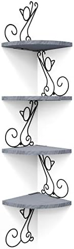 Alsonerbay 4-Tier Cat Shaped Corner Floating Shelf Wall Mount by Alsonerbay
