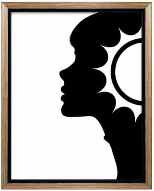 InkFlow Posters Abstract Face Silhouette Canvas Poster by InkFlowPosters