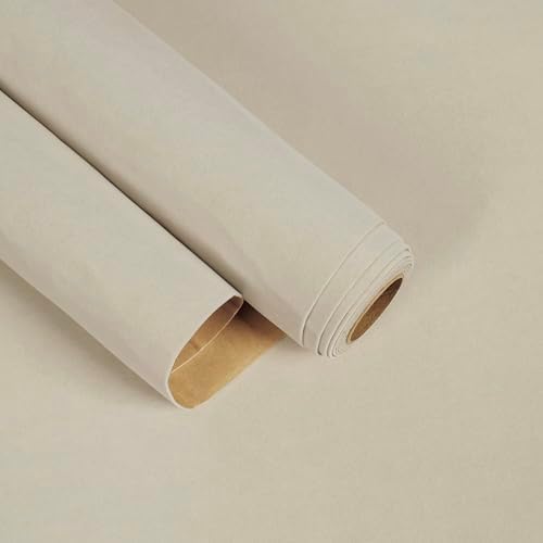 Beige Velvet Peel and Stick Wallpaper Self Adhesive Velvet Drawer Liner by EaseStick