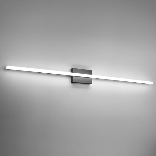 Combuh Bathroom Vanity Light Fixtures Above Mirror, Modern Wall Lamp Black by Combuh