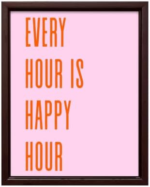 InkFlow Posters Every Hour Happy Hour Canvas Poster by InkFlowPosters