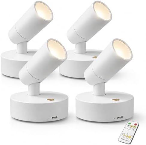 Magnetic Wireless Rechargeable Mini LED Picture Spotlight by Lsoppn