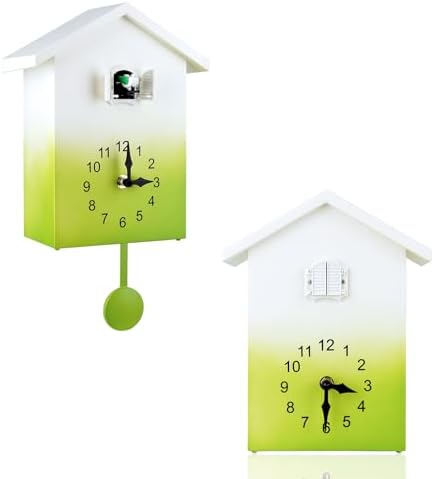 KEYPOWER Cuckoo Clock Cuckoo Wall Clock, Natural Bird Voices Or Cuckoo Call by KEYPOWER