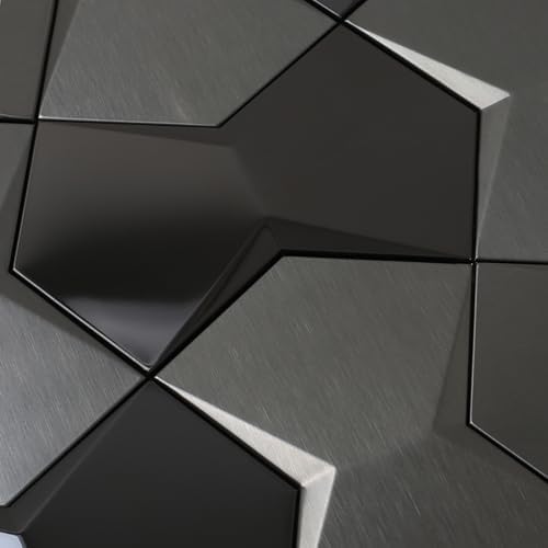 Blujellyfish Black 3D Wall Tile Long Hexagon Tiles - Image 6