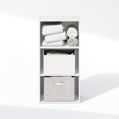 Furinno Reed Closet Organizers and Storage, 3-Tier Closet Organizer, Open Shelf - Image 6