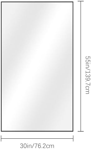 DESBING Black Bathroom Mirror for Wall, 30x55 Inch Rectangle Mirrors - Image 4