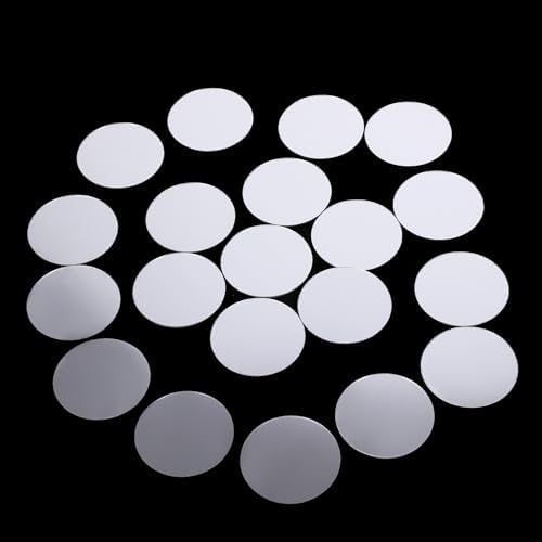 Trinkrittey 20pcs Mini Acrylic Round Mirror Tiles, 3in Self-Adhesive, Classic - Image 4