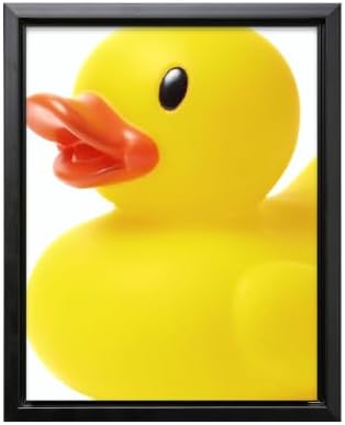 InkFlow Posters Yellow Rubber Duck Canvas Poster by InkFlowPosters