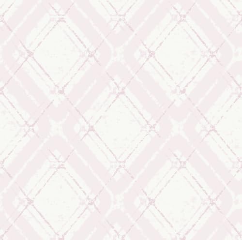 Dimoon Boho Peel and Stick Wallpaper Pink Lines Contact Paper 17.3x197in by DIYYOURMOON