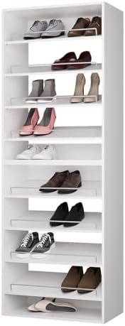 ROOMTEC Modular Closet System, 31.5" Shoe Shelf Closet Tower Wall-Mounted by ROOMTEC