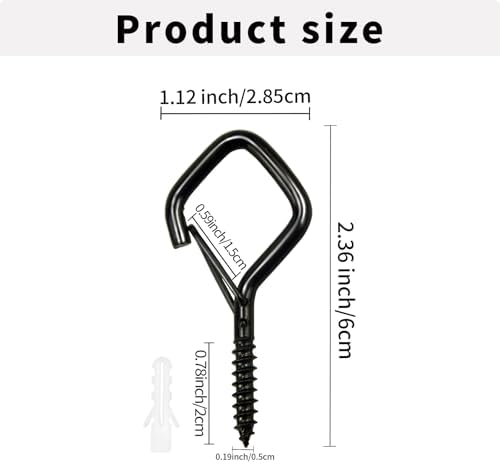 10PCS Eye Screw Hooks for Hanging Heavy Duty - Image 5