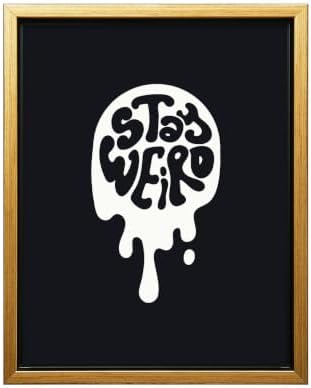 InkFlow Posters Stay Weird Canvas Poster by InkFlowPosters
