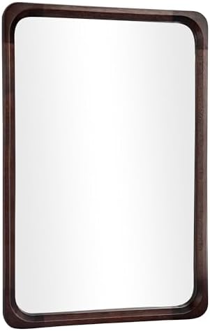 Tanmicoshomy Solid Wood Bathroom Mirror 20x30 Inch, Rustic Wall Decor - Image 7