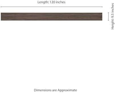 MSI Tawny 9.5in. x 120in. MDF 3D Fluted Acoustic Wood Slat Wall Panel - Image 3